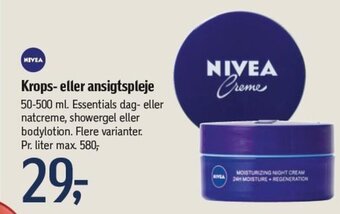 Føtex Krops- eller ansigtspleje 50-500 ml. tilbud