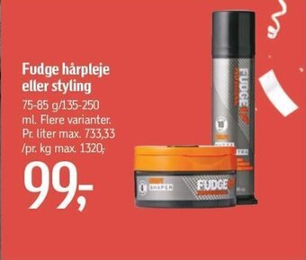 Føtex Fudge hårpleje eller styling tilbud
