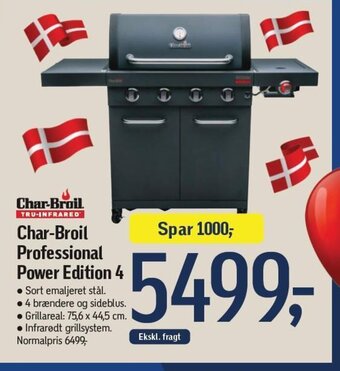 Føtex Char-Broil Professional Power Edition 4 tilbud