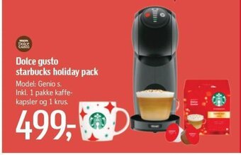 Føtex Dolce gusto starbucks holiday pack tilbud