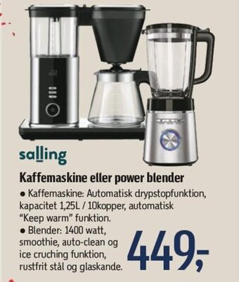 Føtex Kaffemaskine eller power blender tilbud