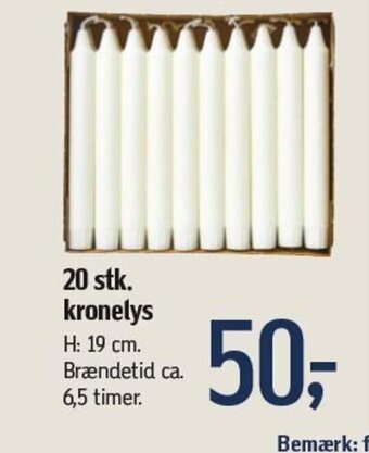 Føtex 20 stk. kronelys tilbud