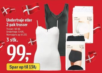 Føtex Undertrøje eller 2-pak trusser tilbud