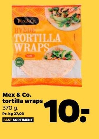 Netto Mex & Co. tortilla wraps 370 g. tilbud