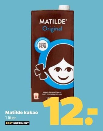 Netto Matilde kakao 1 liter. tilbud