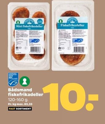 Netto Badsmand Fiskefrikadeller tilbud
