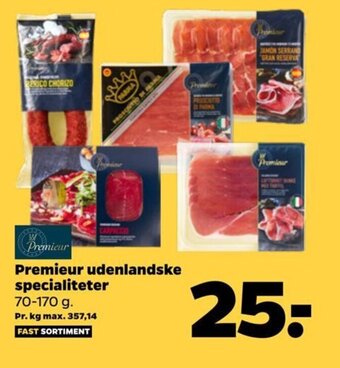 Netto Premieur udenlandske specialiteter 70-170 g. tilbud