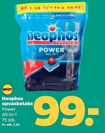 Netto Neophos opvasketabs tilbud