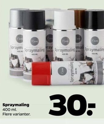 Netto Spraymaling 400 ml tilbud