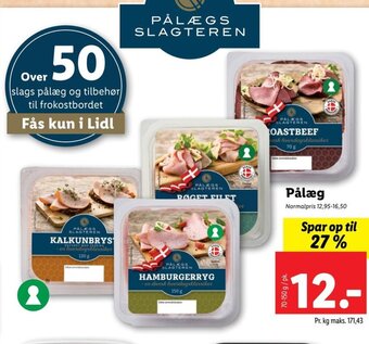 Lidl Pålæg tilbud