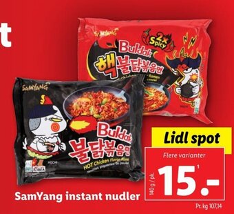 Lidl SamYang instant nudler tilbud