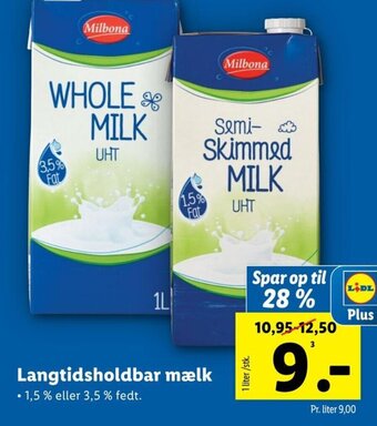 Langtidsholdbar mælk
