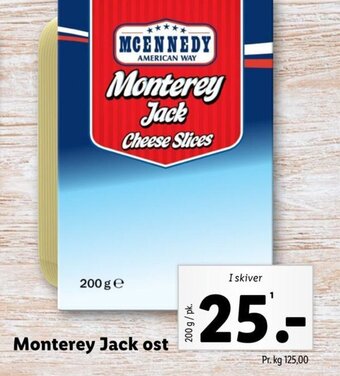 Lidl Monterey Jack ost tilbud