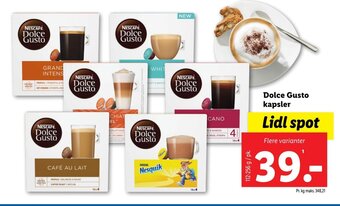 Lidl Dolce Gusto kapsler tilbud