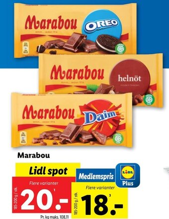 Lidl Marabou tilbud