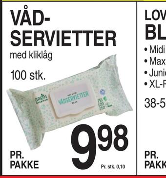 ABC Lavpris Vådservietter tilbud