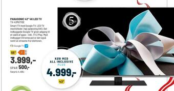 Panasonic Center Panasonic 43' 4k led tv tilbud