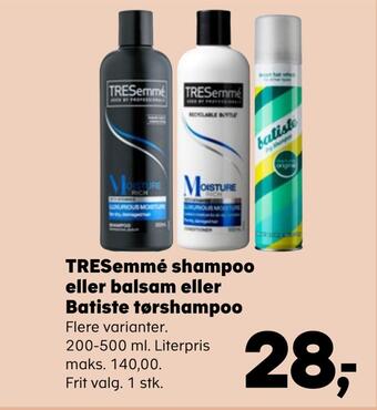 Tresemmé shampoo eller balsam eller batiste tørshampoo