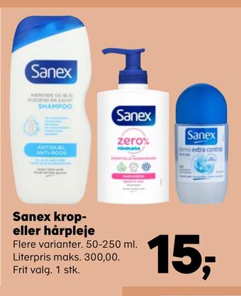 Sanex krop eller hårpleje