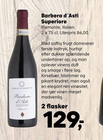 SuperBrugsen Barbera d'asti superiore tilbud