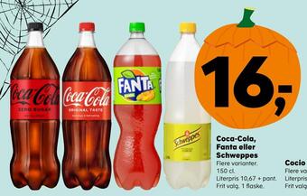 SuperBrugsen Coca-cola, fanta eller schweppes tilbud