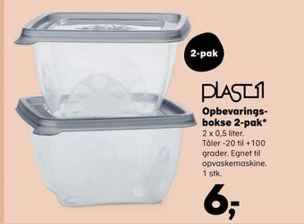 Opbevarings bokse 2-pak