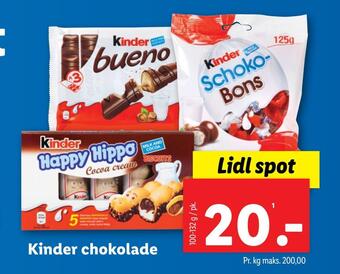 Kinder chokolade