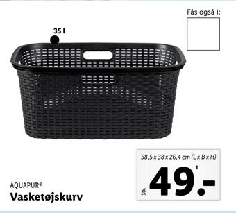 Lidl Vasketøjskurv tilbud