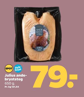 Netto Julius andebryststeg tilbud