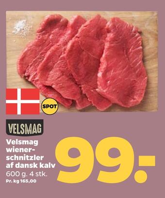 Netto Velsmag wienerschnitzler af dansk kalv tilbud