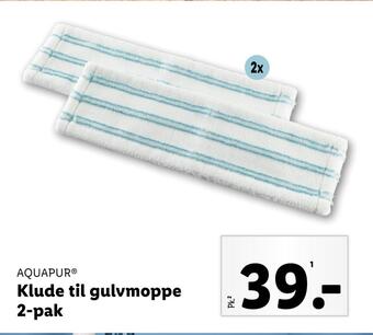 Lidl Klude til gulvmoppe 2-pak tilbud