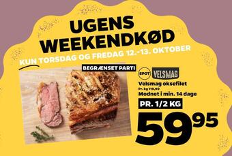 Netto Velsmag oksefilet tilbud