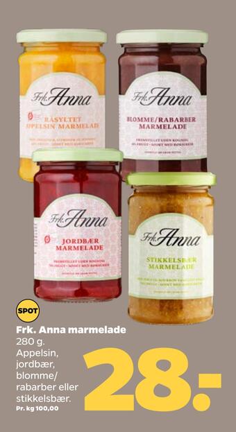 Netto Frk. anna marmelade tilbud