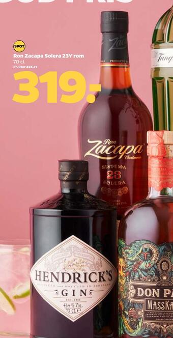 Ron zacapa solera 23y rom