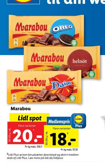 Lidl Marabou tilbud