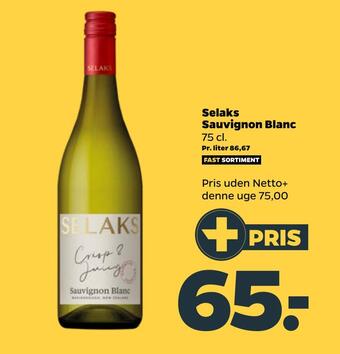 Netto Selaks sauvignon blanc tilbud