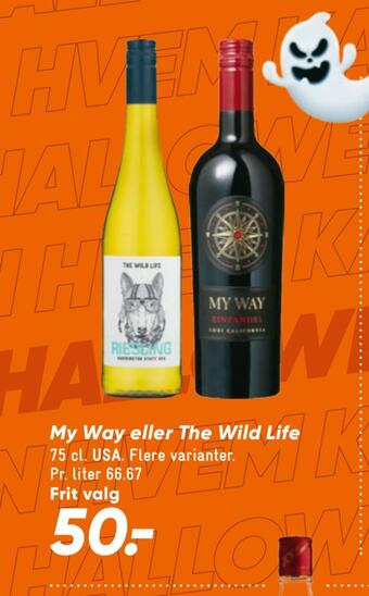 Bilka My way eller the wild life tilbud