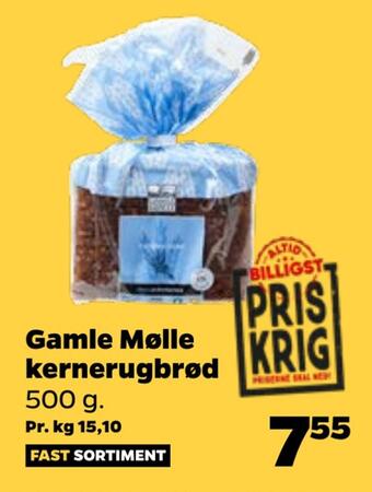 Netto Gamle mølle kernerugbrød tilbud