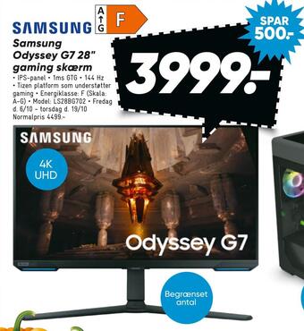 Bilka Samsung odyssey g7 28 gaming skærm tilbud