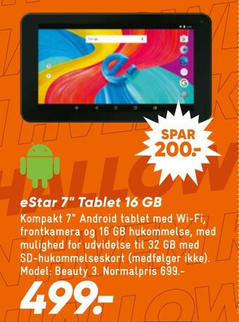 Bilka Estar 7 tablet 16 gb tilbud