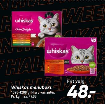Bilka Whiskas menuboks tilbud
