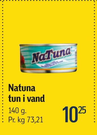 Føtex Natuna tun i vand tilbud