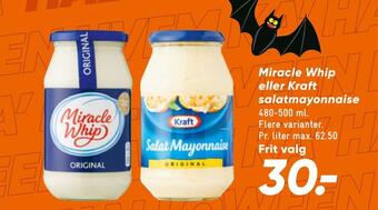 Bilka Miracle whip eller kraft salatmayonnaise tilbud
