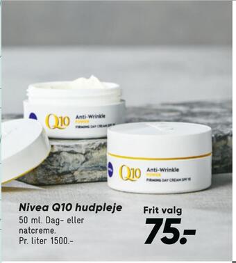 Bilka Nivea q10 hudpleje tilbud