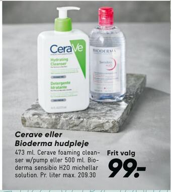 Bilka Cerave eller bioderma hudpleje tilbud