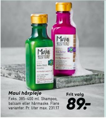 Bilka Maui hårpleje tilbud