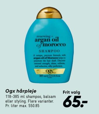 Bilka Ogx hårpleje tilbud