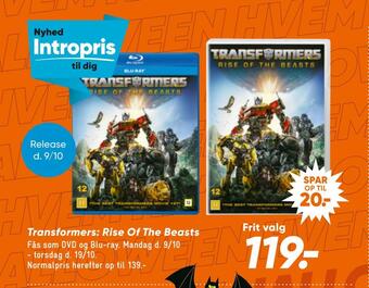 Bilka Transformers: rise of the beasts tilbud