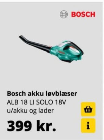 10-4 Byggecenter Bosch løvblæser tilbud