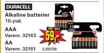 Harald Nyborg Duracell batterier tilbud